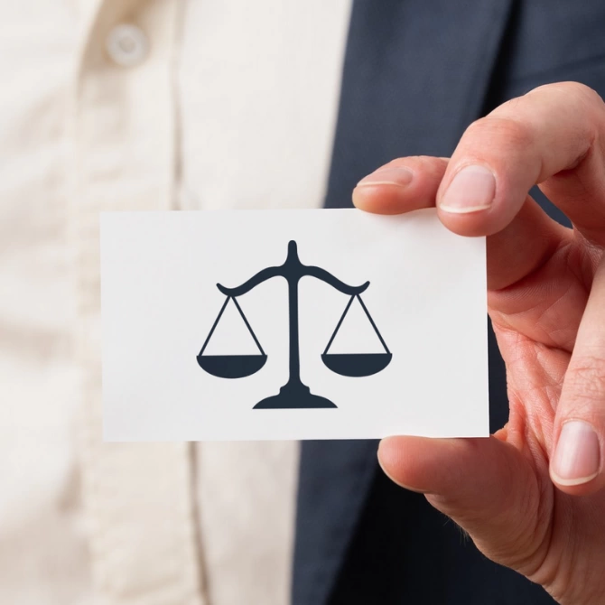 Representação da balança da Justiça